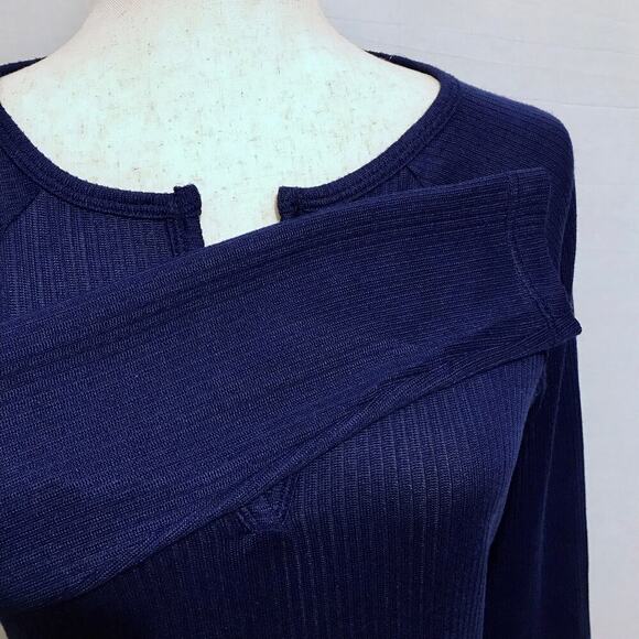 Jenni NWT Navy Long Sleeves Sleepwear Top Women XS - Picture 4 of 9